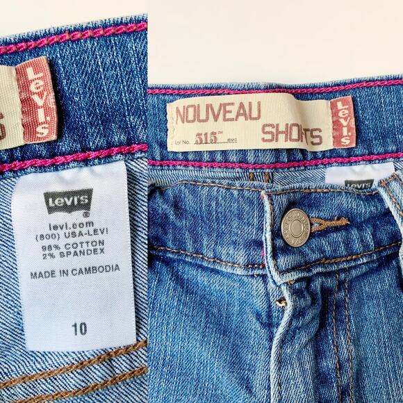 LEVI'S VINTAGE Mid Rise Light Wash Cotton Jean Shorts Women's Size 10 Medium - Picture 12 of 12